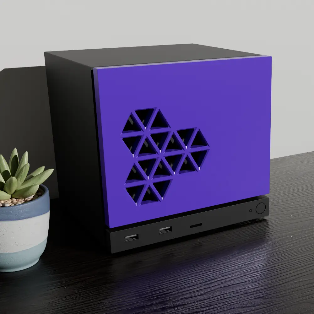 HEX-01 Ultraviolet Purple Plastic Faceplate for Steam Machine