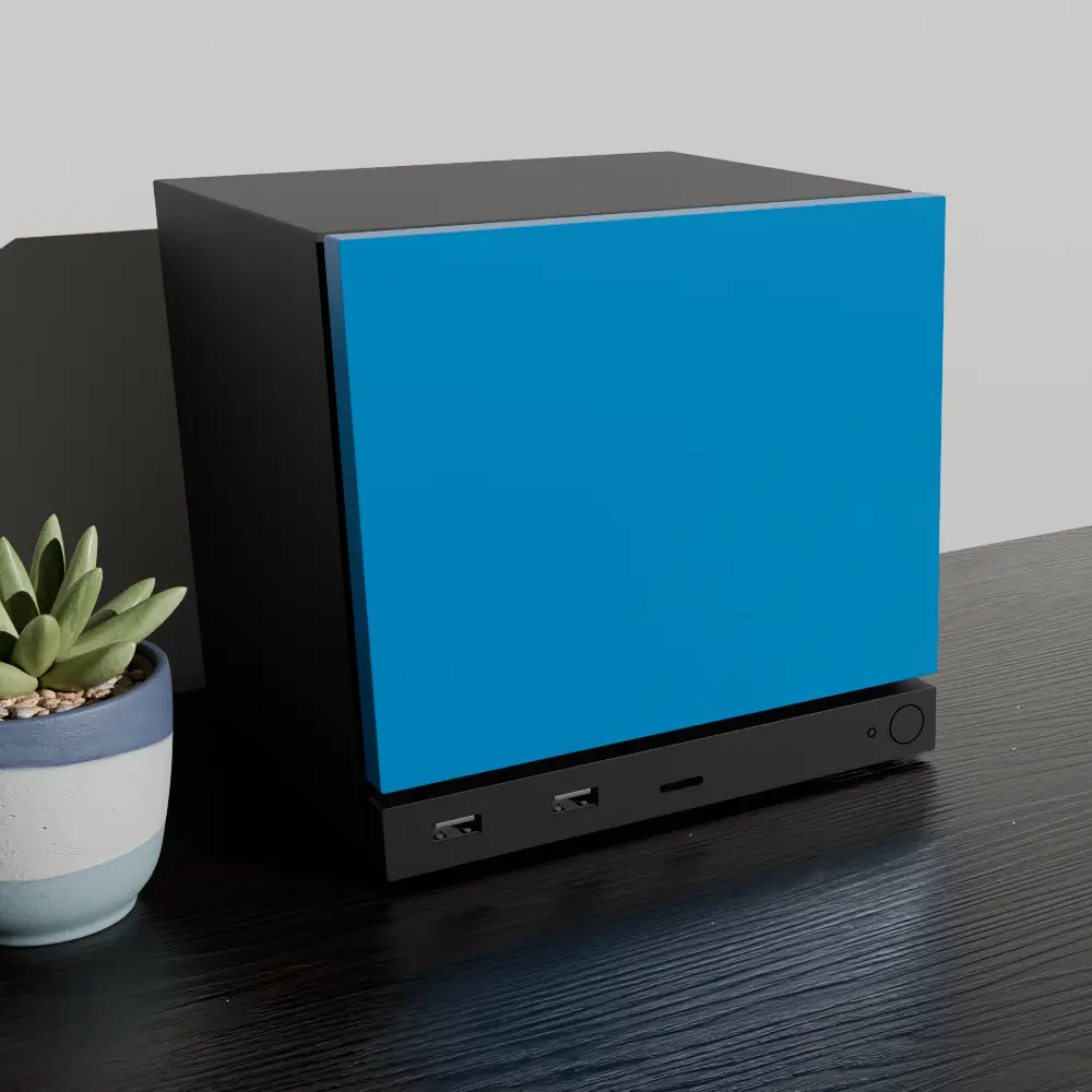 Original Voltage Blue Plastic Faceplate for Steam Machine