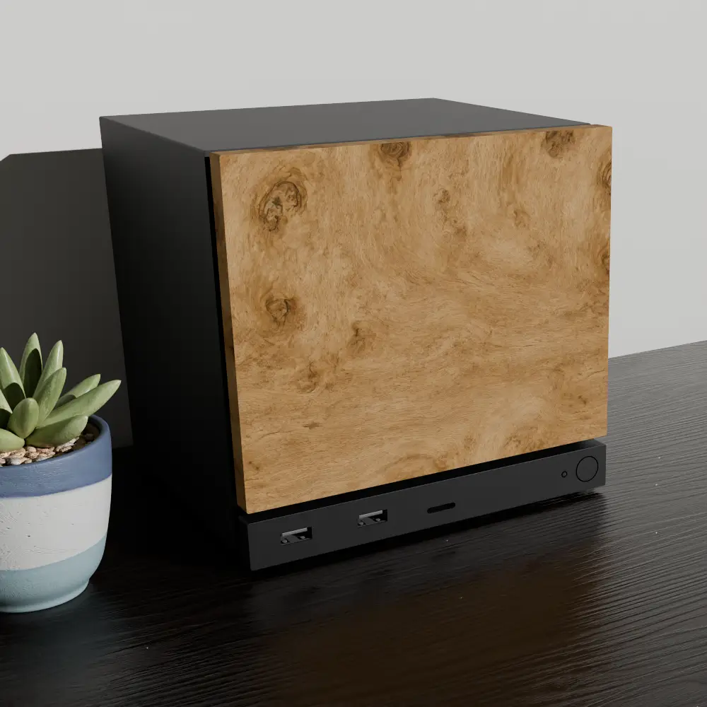 Original Spalted Maple Solid Wood Faceplate for Steam Machine